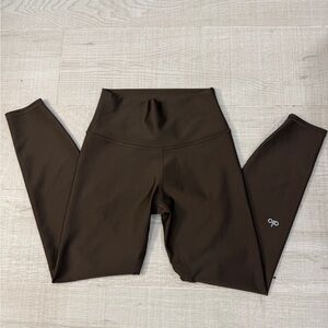 ALO Yoga Airlift Espresso  Brown Leggings Size SM